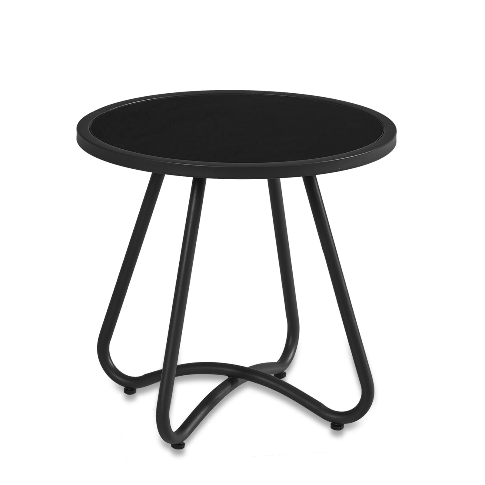 Outdoor Side Tables, Resistant Steel Patio Side Table, Small Round End Table