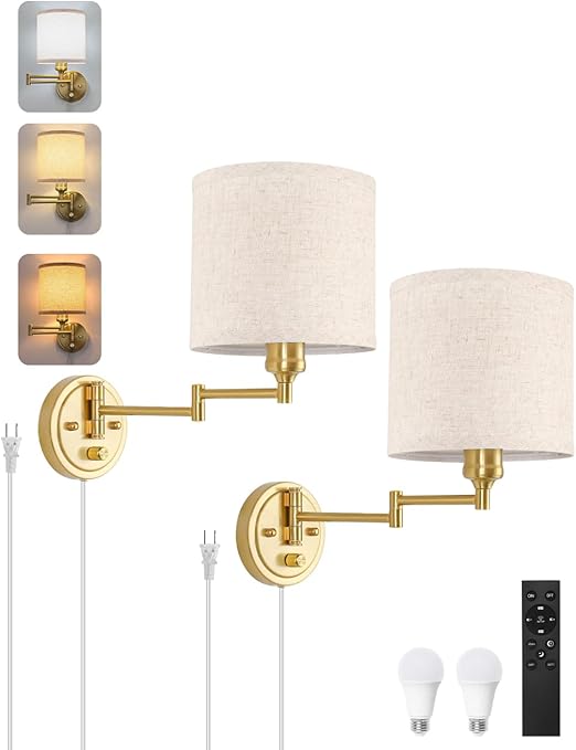 Remote Control, Dimming 10%-100% & Adjustable Colors 2700K-6500K,