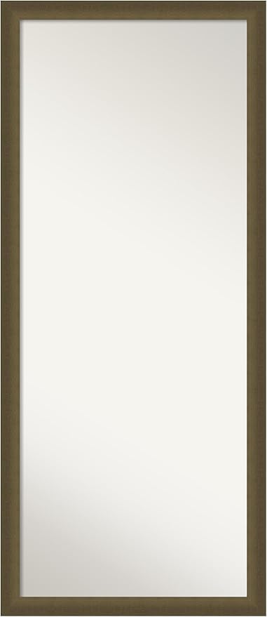 Bronze Full Length Mirror, 66x30 Ridge Bronze Tall Free Standing Body Wall Mirror