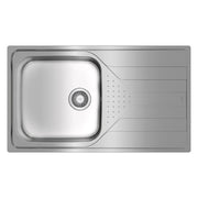 Universe Built-in Sink | 1 Bowl | Right Drainer | Stainless Steel | 50 x 86 x 19.5 cm