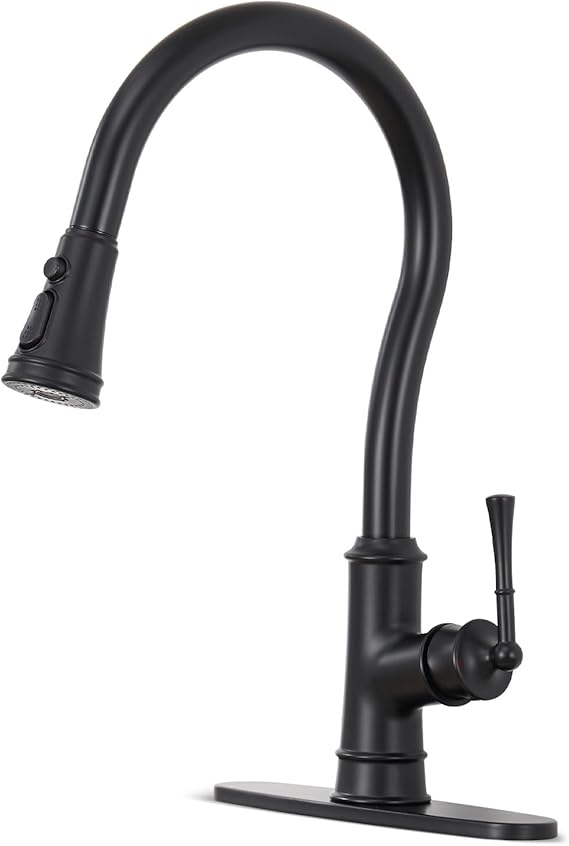 Kitchen Faucets with Pull Down Sprayer, Chrome Kitchen Sink Faucet Brass High