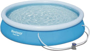 Freestanding Rectangular PVC Pool, 366cm x 366cm x 76cm, Blue, 5377L, Outdoor Leisure