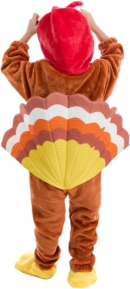Baby Turkey Costume - Infant Thanksgiving Costume for Toddler & Newborn 12-18Months