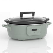 6 Quart Programmable Slow Cooker Removable Healthy Nonstick Pot - Small Kitchen