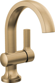 Albion Brushed Gold Bathroom Faucet 1 Hole, Single Hole Bathroom Sink Faucet for Vanity