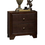 Furniture Madison Wood Nightstand in Espresso