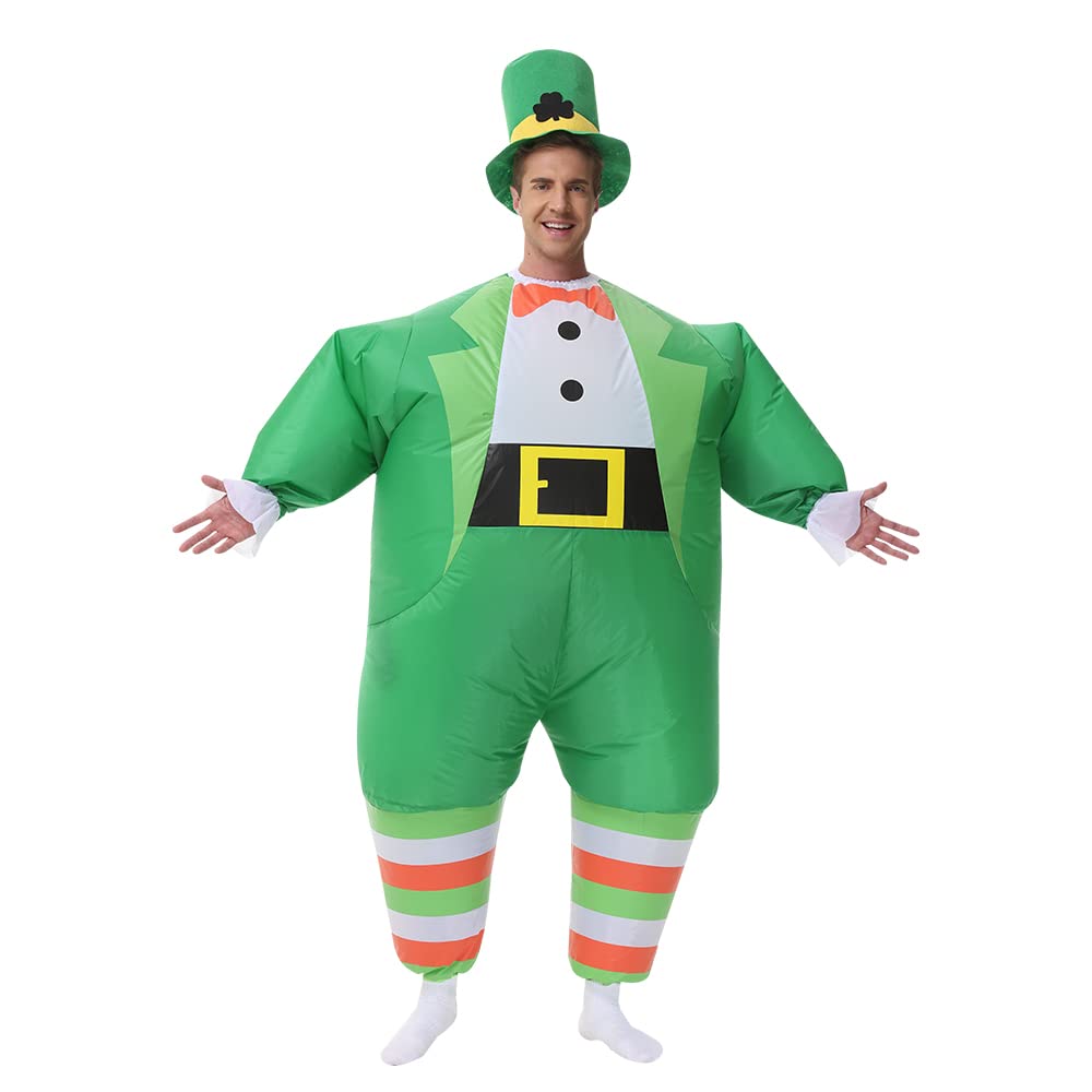 Inflatable Leprechaun Costume for Adults St. Patrick Day Costume Leprechaun