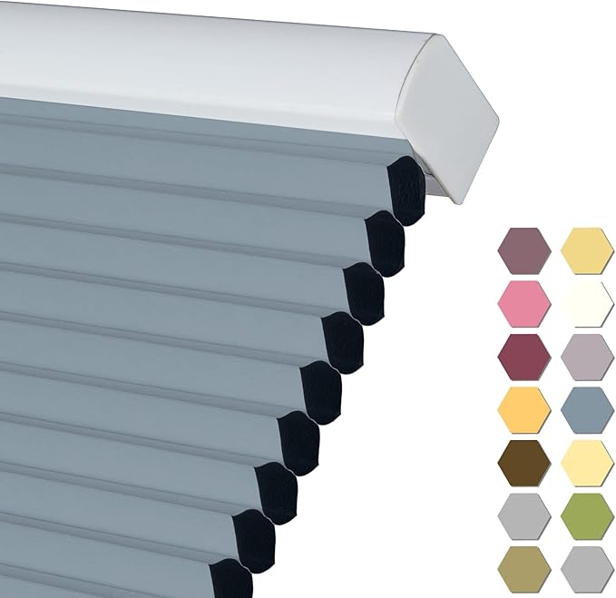 Custom Size 100% Blackout Cordless Cellular Shades & Blinds Honeycomb Blinds