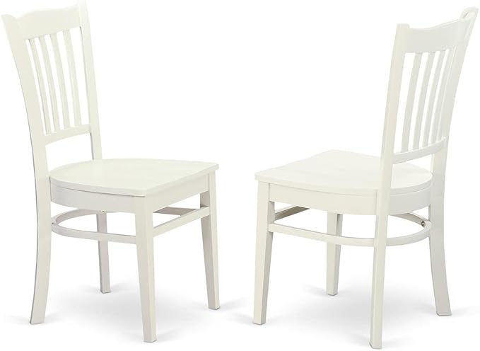 Groton Kitchen Dining Chairs - Slat Back Wooden Seat Chairs