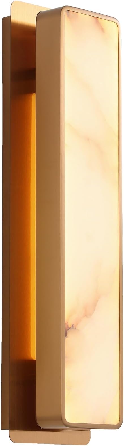 LED Natural Alabaster Gypsum Wall lamp 15W Warm Yellow 2700K Wall Mounted