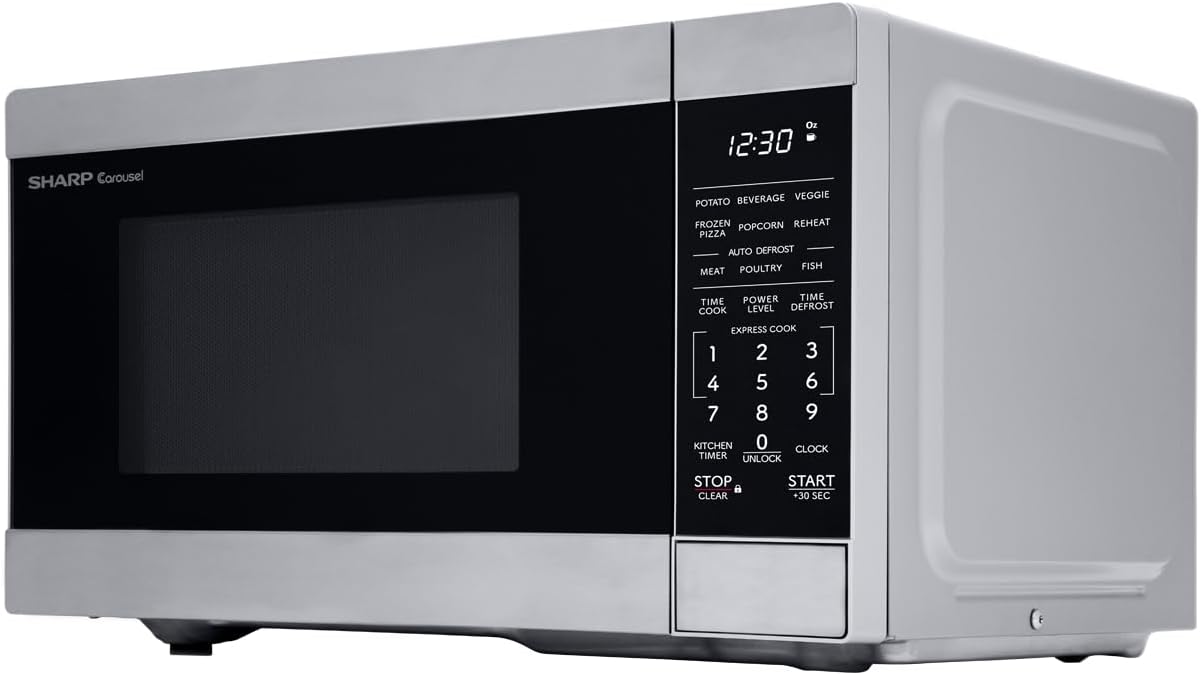 Countertop Microwave Oven with Removable 10.6" Carousel Turntable
