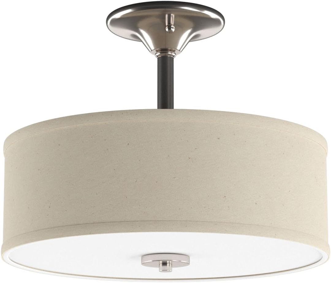 P3712-09 Inspire Two-Light Semi-Flush, Brushed Nickel