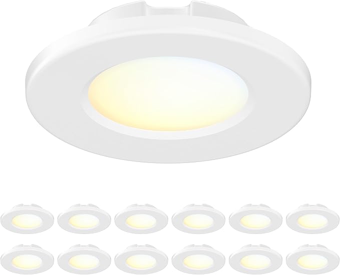 4 Inch LED Mini Surface Mount Light, Recessed Trim