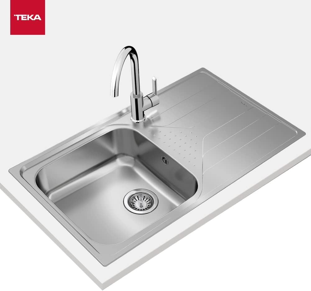 Universe Built-in Sink | 1 Bowl | Right Drainer | Stainless Steel | 50 x 86 x 19.5 cm