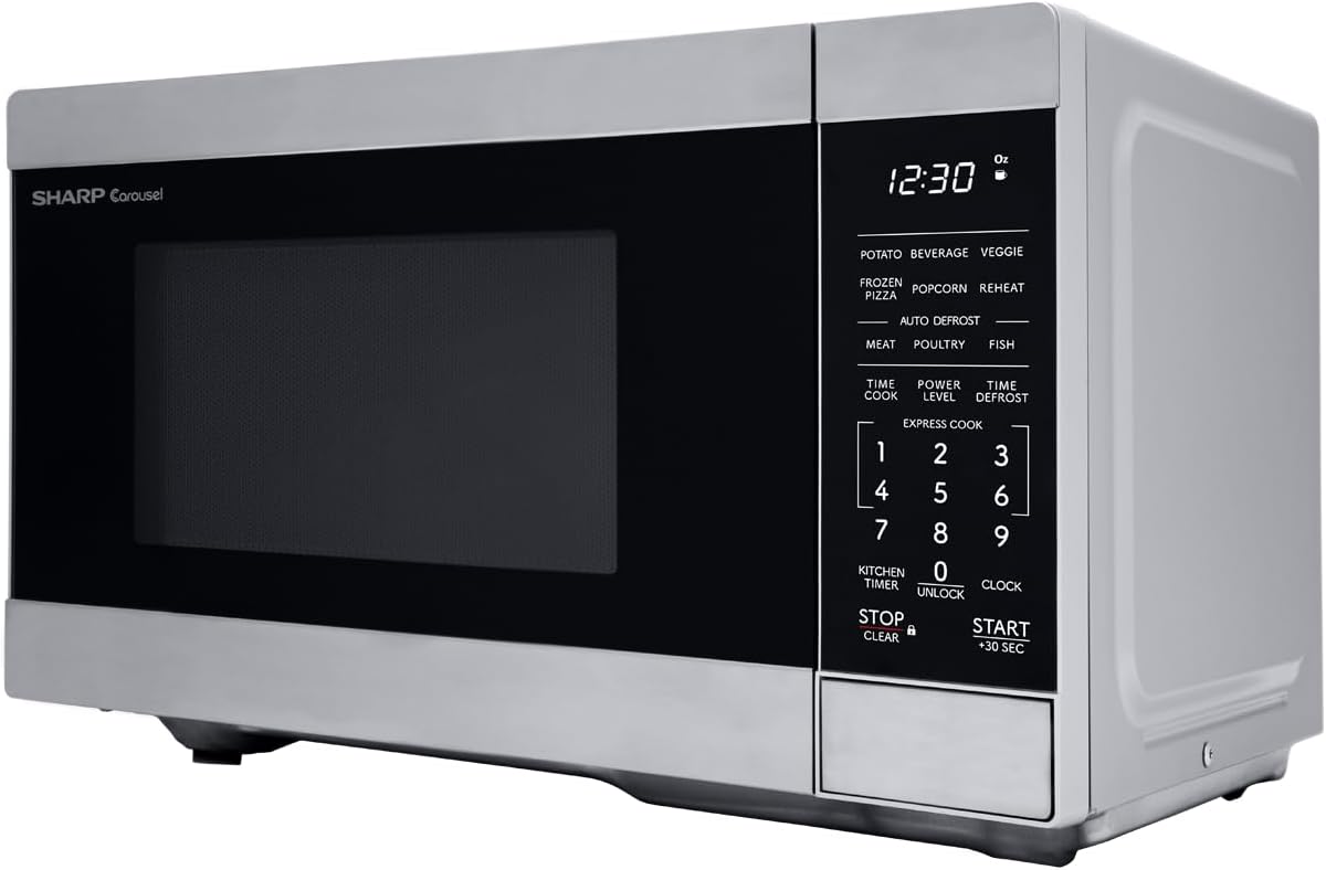 Countertop Microwave Oven with Removable 10.6" Carousel Turntable