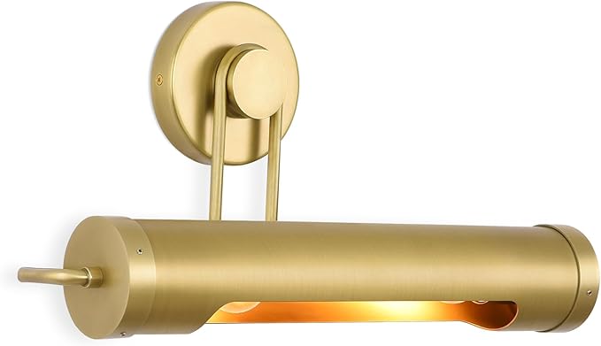 360° Rotatable Picture Lights for Wall Hardwired, Gold Retro Wall Sconces