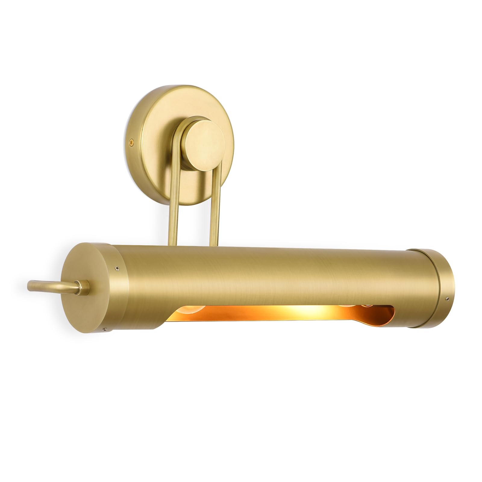 360° Rotatable Picture Lights for Wall Hardwired, Gold Retro Wall Sconces
