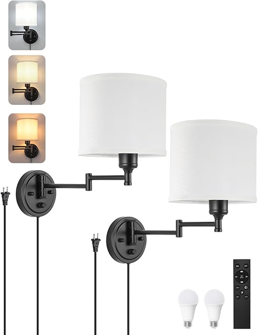 Remote Control, Dimming 10%-100% & Adjustable Colors 2700K-6500K,