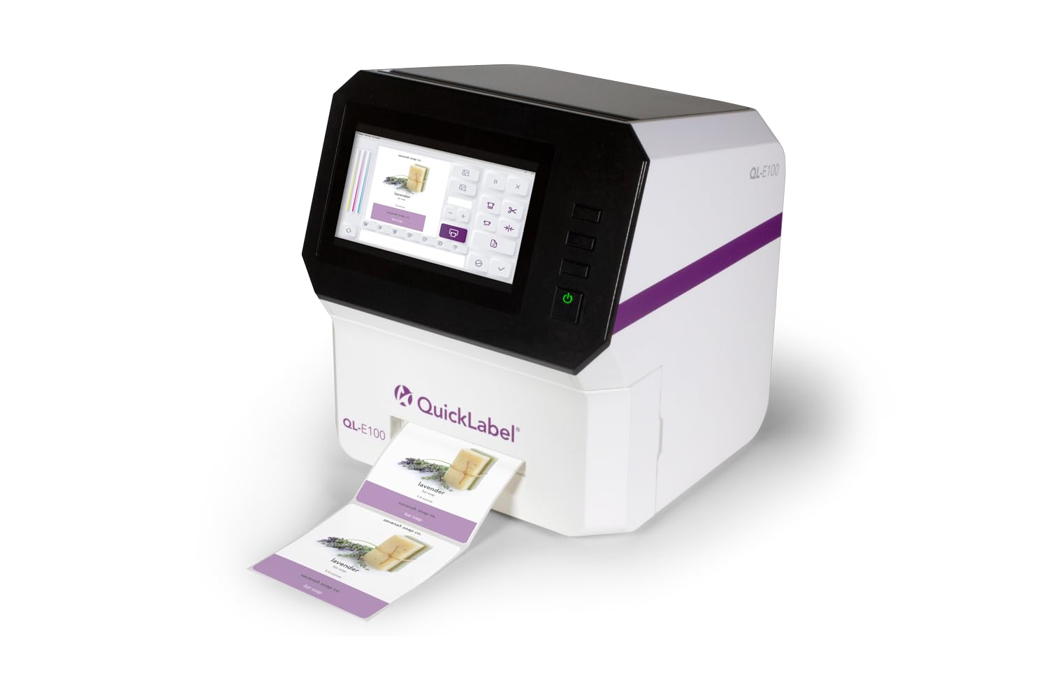 Label Printer, Built-in Touchscreen and Auto-Cutter. Free Design Software