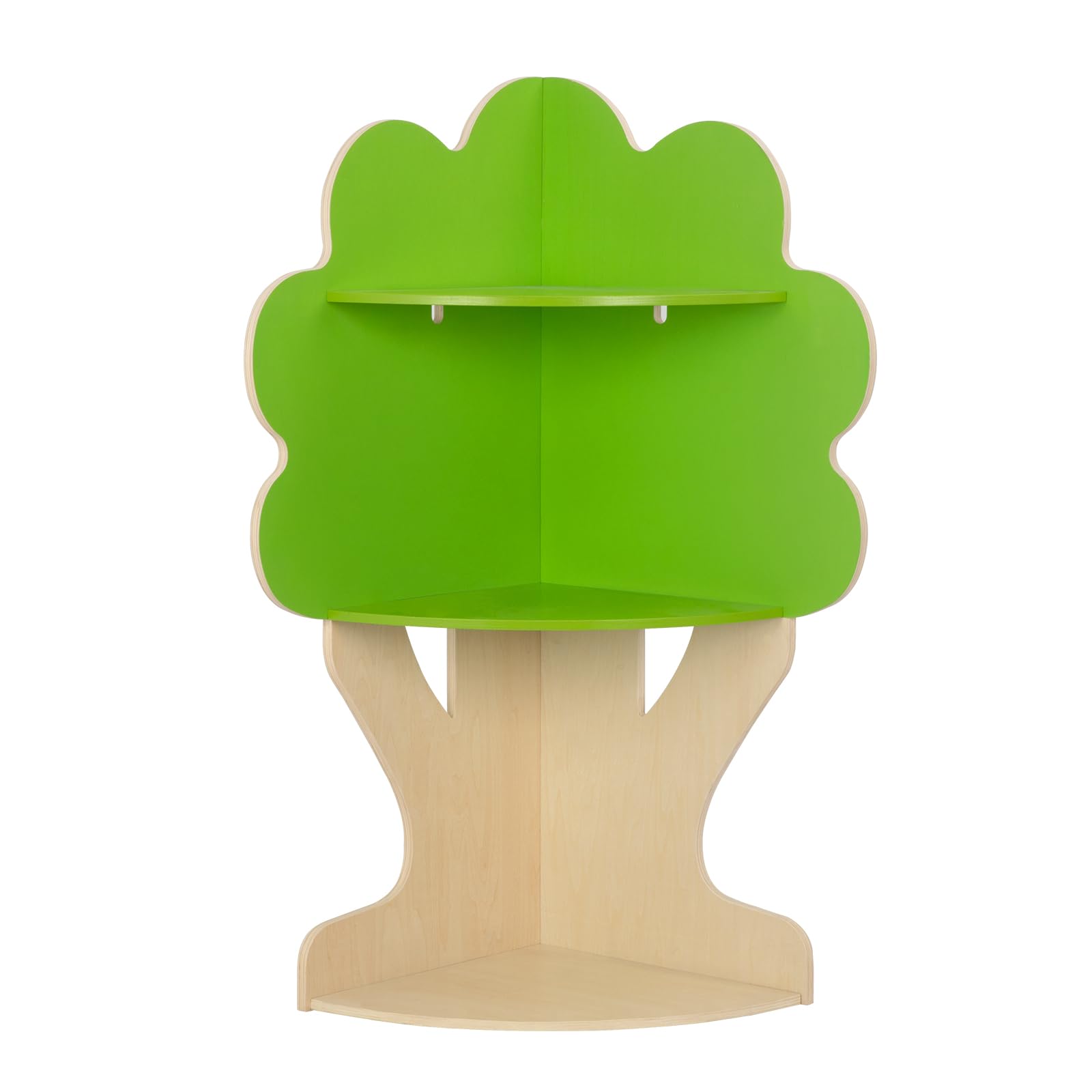 Tree Bookshelf for Kids Reading Nook, Corner Bookcase Toy Storage for Playroom