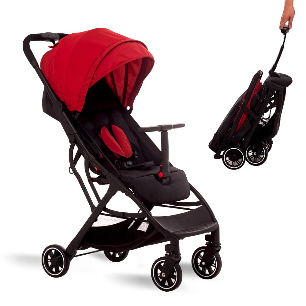 Stroller with Automatic Fold，Lightweight Umbrella Stroller with Pop Out Sun Canopy
