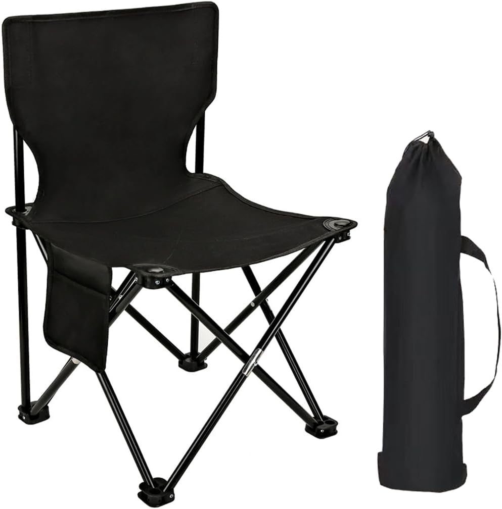Folding Camping Chair for Small Man, Portable Outdoor Backpacking Chair for Fishing