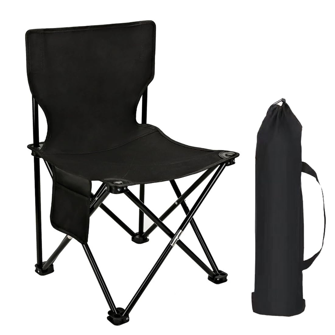 Folding Camping Chair for Small Man, Portable Outdoor Backpacking Chair for Fishing