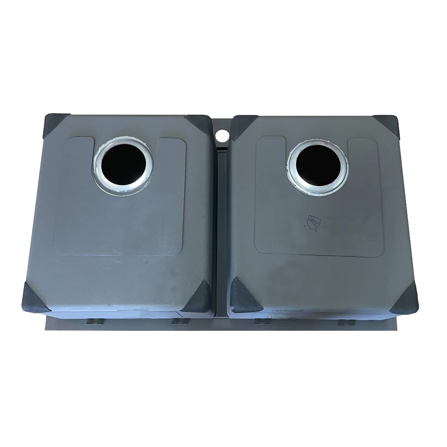 HT3322D-9-S 33" x 22" x 9" Drop In Double Bowl Kitchen Sink