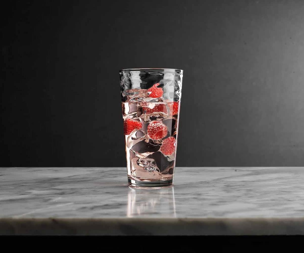 Drinking Glasses Set of 10 Highball Glass Cups, Premium Glass