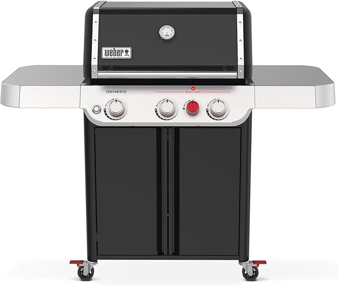 Genesis E-325 Liquid Propane Gas Grill for Outdoor Cooking, 3 Burners, Black