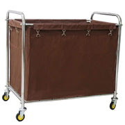 Kitchen Storage Trolley Hotel Laundry Sorter Cart on Wheels,Club Linen Cart