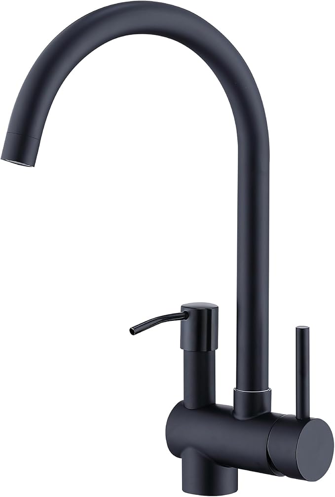 Rose Gold Kitchen Faucet with Pull Down Sprayer