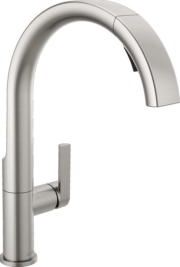 Faucet Keele Kitchen Faucet with Pull Down Sprayer, Brushed Nickel Kitchen Sink Faucet