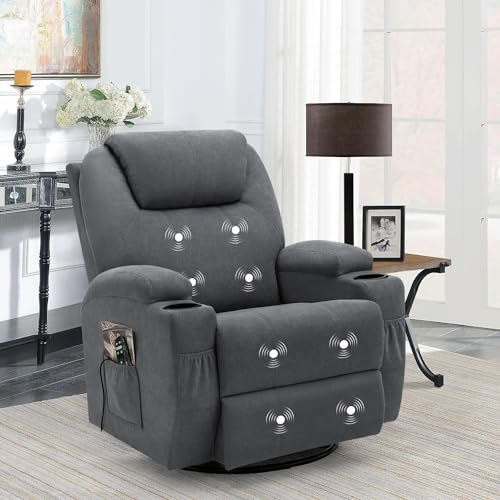 Rocking Chair Recliner Chair with Massage Swivel Ergonomic