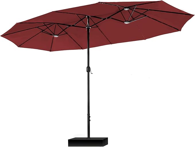 15ft Large Patio Umbrellas with Base Included