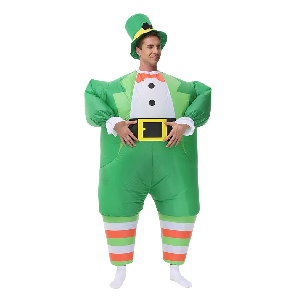Inflatable Leprechaun Costume for Adults St. Patrick Day Costume Leprechaun