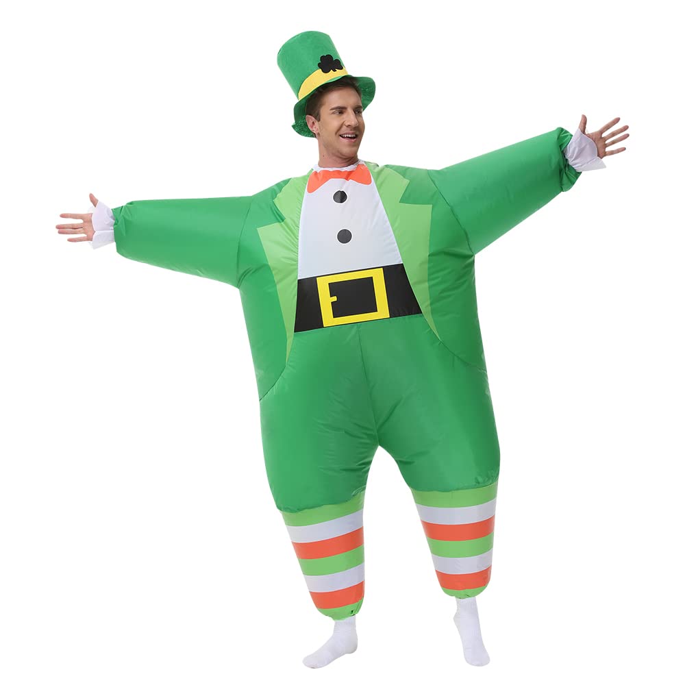 Inflatable Leprechaun Costume for Adults St. Patrick Day Costume Leprechaun
