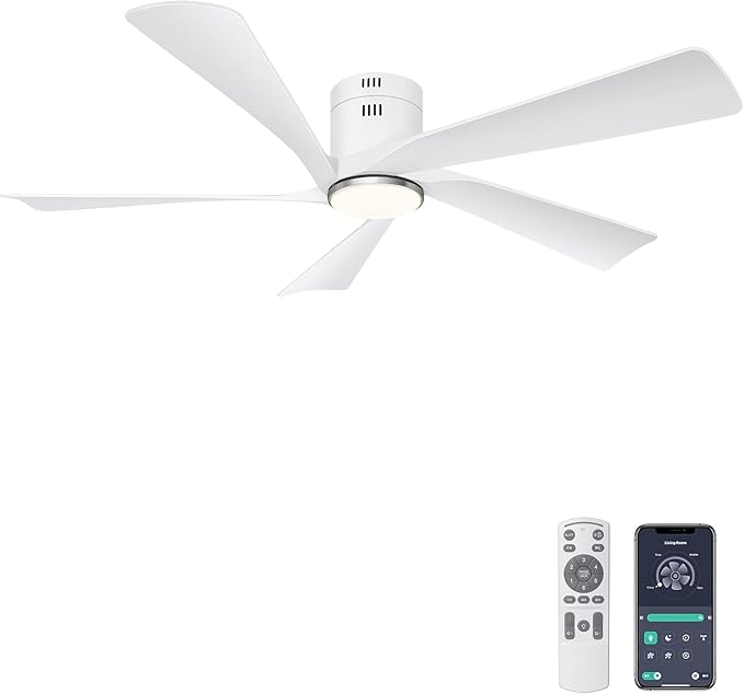 52” Low Profile Ceiling Fan with Lights