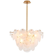 Dia 28 Inch, Modern Glass Chandeliers for Bedroom