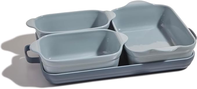5-Piece Nonstick, Toxin-Free, Ceramic, Cast Aluminum Set with Oven Pan
