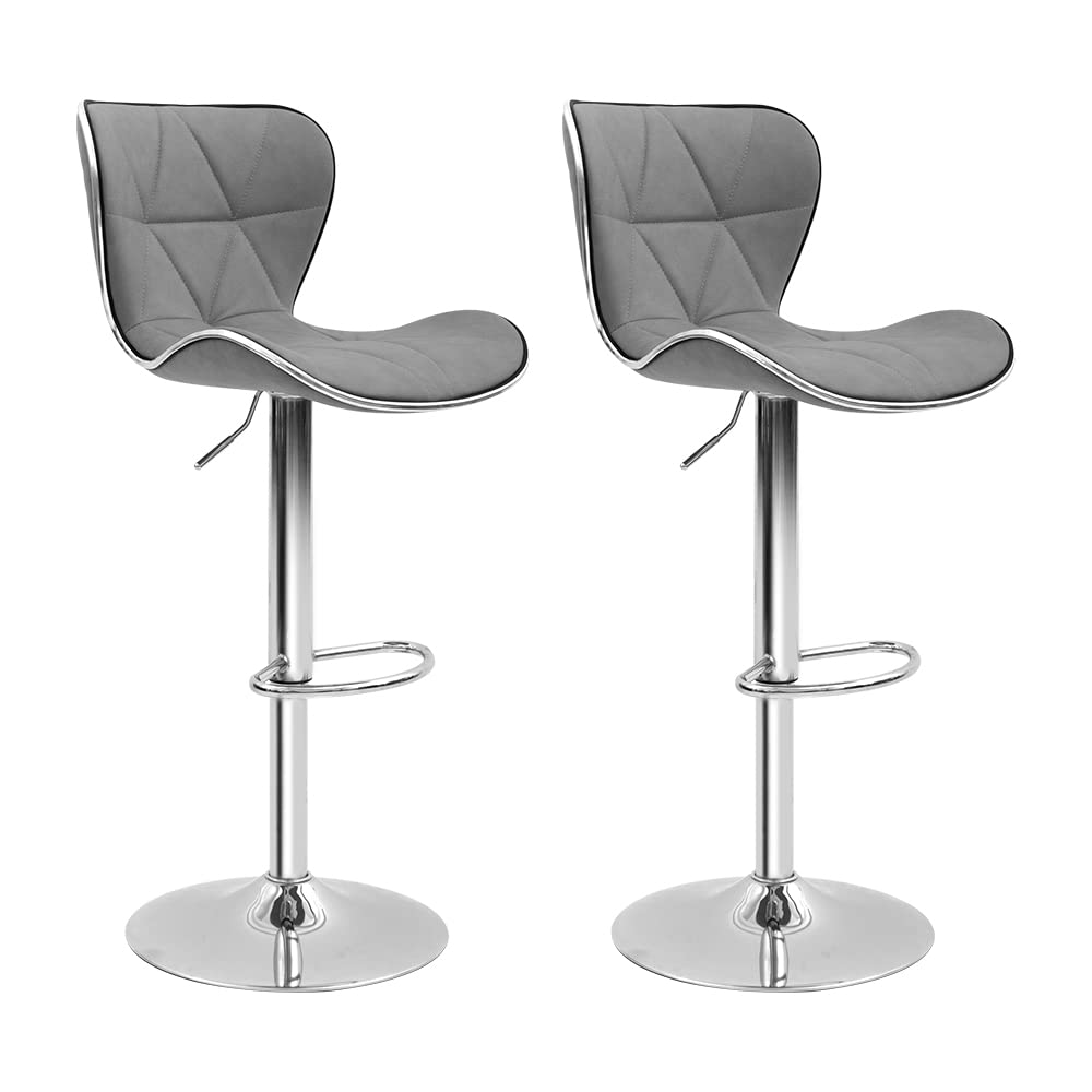 Adjustable Stool with Back, Swivel Bar, Kitchen, Dining, Living Room and Bistro Pub Barstools