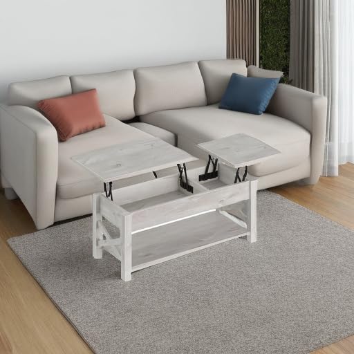 47.2" Lift Top Coffee Table with Hidden Compartment,living room