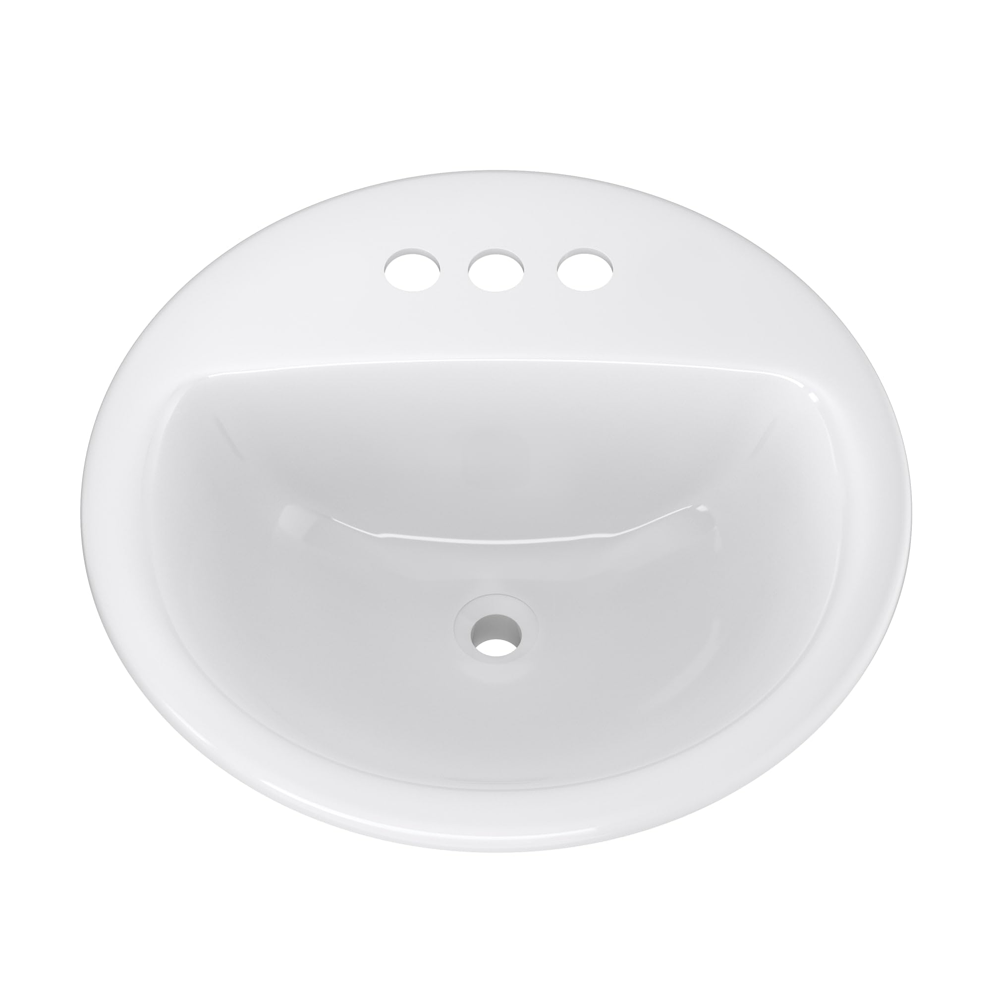 PF194R Rockaway 19" Circular Vitreous China Drop In Bathroom Sink