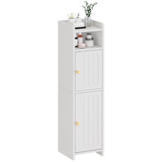 Small Bathroom Cabinet ，Bathroom Storage Cabinet with Adjustable Shelves & 2 Doors