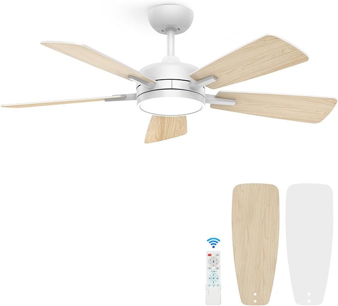 Ceiling Fans with Lights, Large Air Volume Ceiling Fan with Backlight