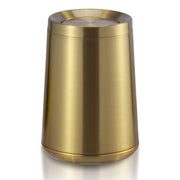 Household Swing Gold Bathroom Trash Can，Brushed Stainless Steel
