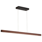 43.3in Wood Kitchen Island Light, Rustic Linear Chandelier, Farmhouse Pendant Lights