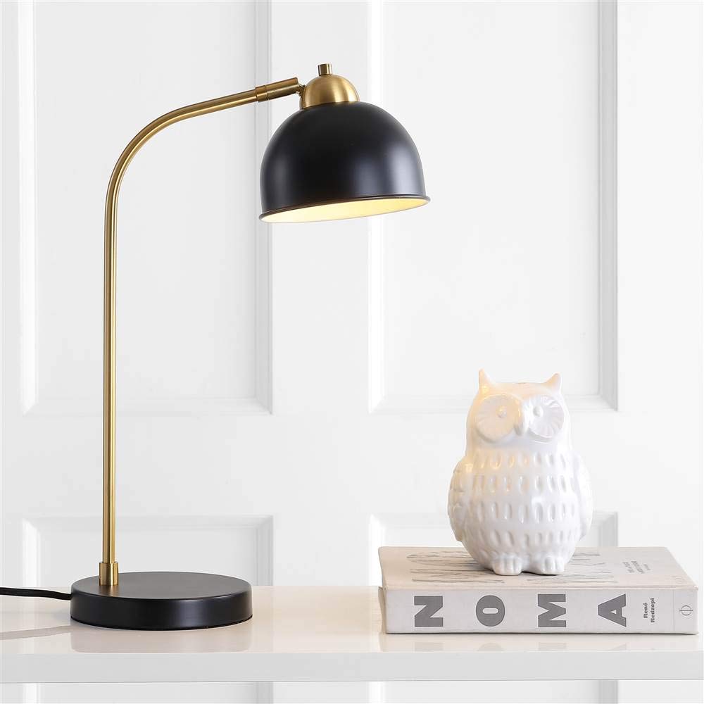 Bilston Black/ Gold Bedroom Living Room Home Office Desk Dorm Study Nightstand