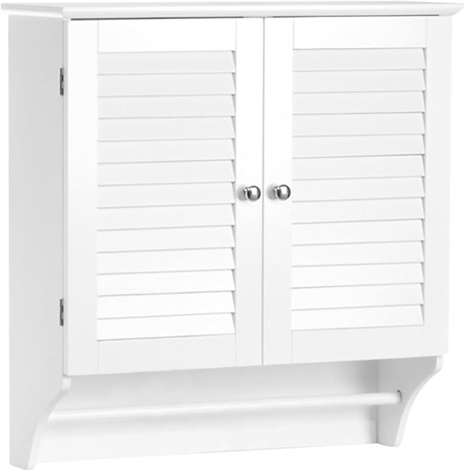 Ellsworth Two-Door Wall Bathroom Storage Cabinet, Taupe