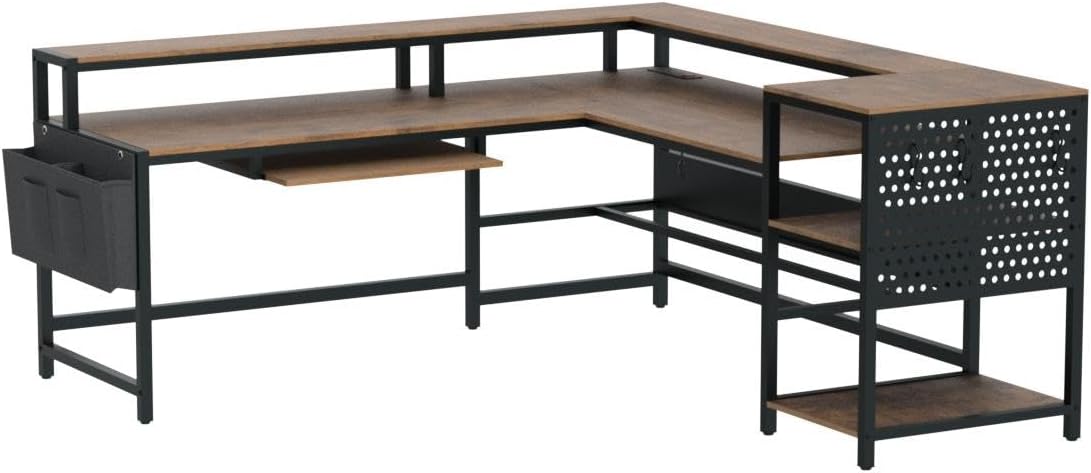 L Shaped Computer Desk, Reversible Computer Desks